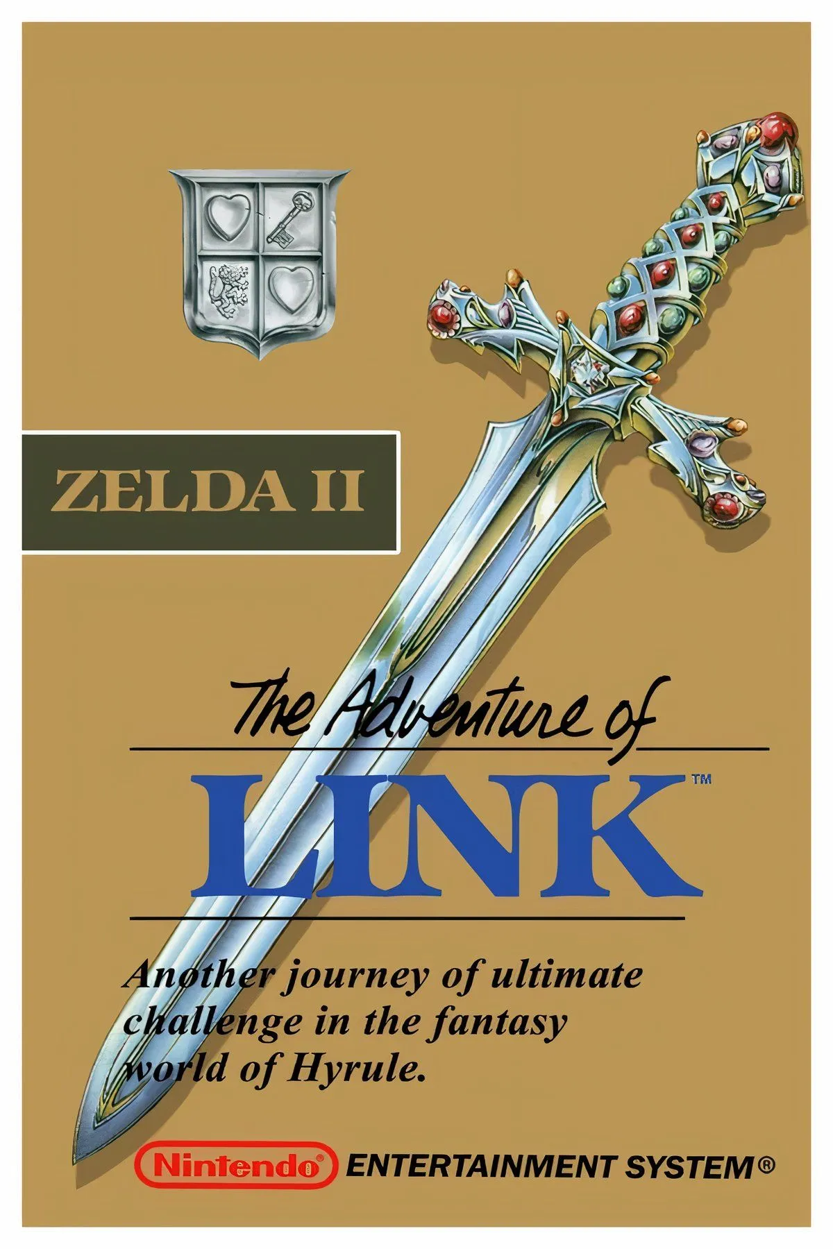 Hình ảnh cận cảnh Link trong trận chiến side-scrolling của Zelda 2: The Adventure of Link