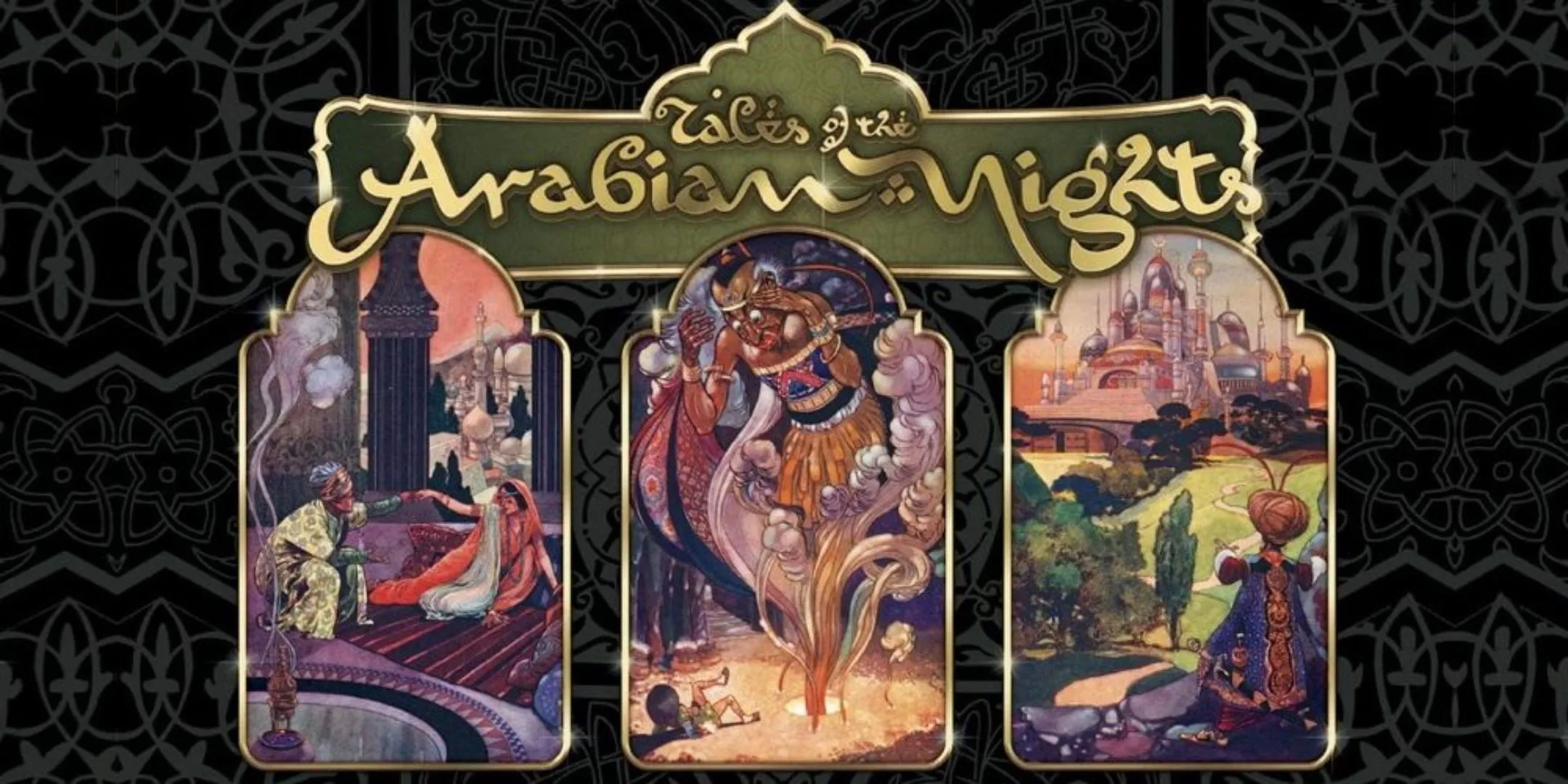 Hộp game Tales Of The Arabian Nights với hình ảnh lấy cảm hứng từ Nghìn Lẻ Một Đêm