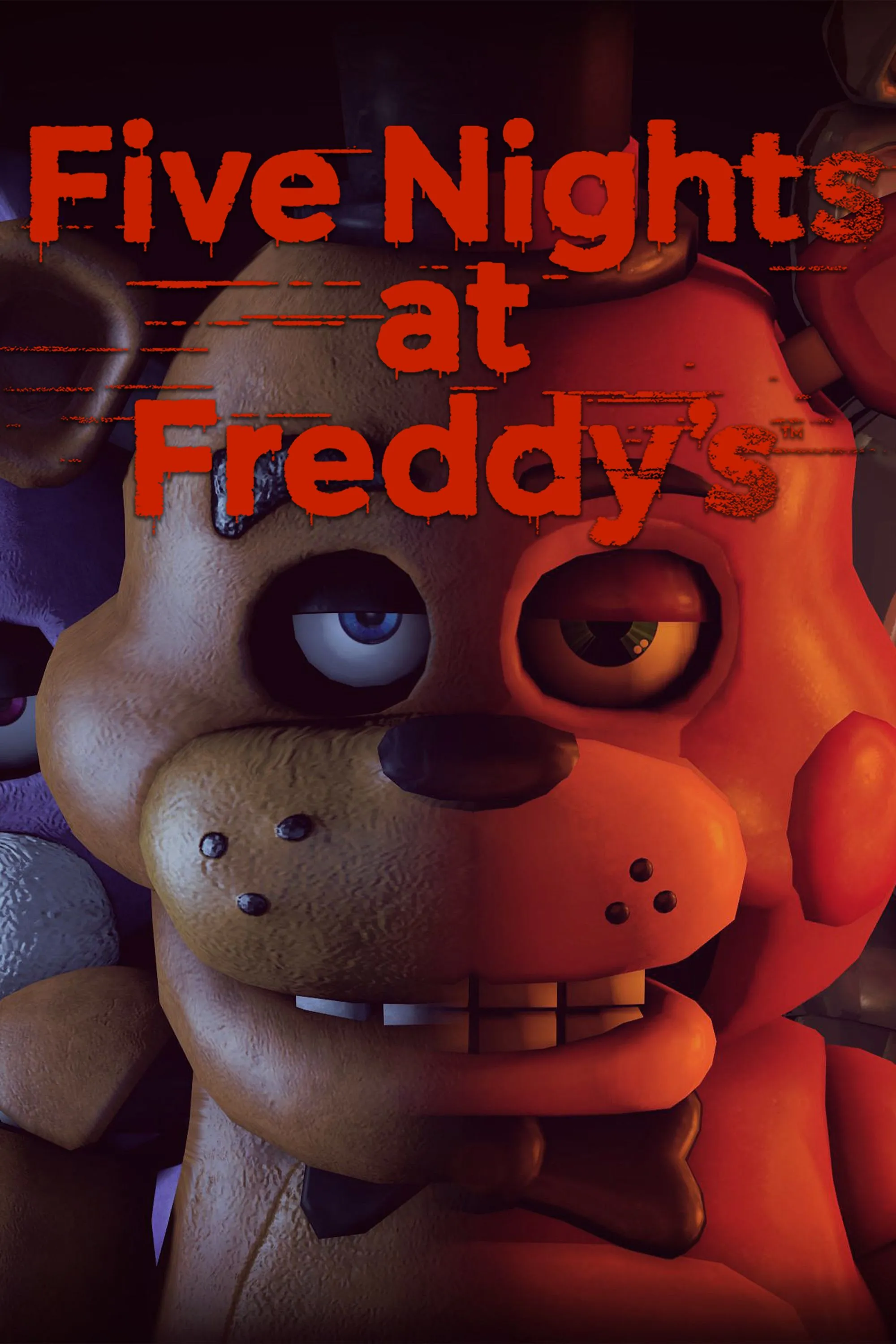 Logo và các nhân vật biểu tượng của series game Five Nights At Freddy's.
