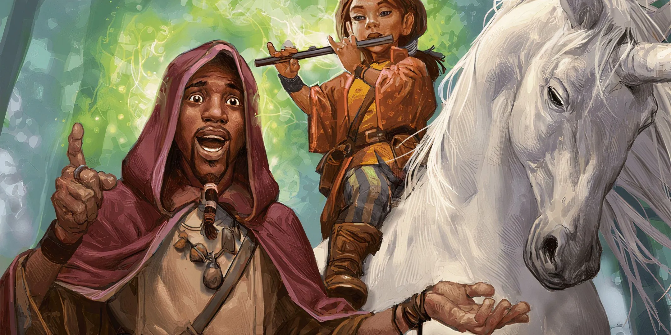 Một Bard đang truyền cảm hứng Bardic Inspiration cho đồng đội trong Dungeons &amp; Dragons, minh họa sự tương tác giữa người chơi và tầm quan trọng của việc giữ vững cốt truyện chính. 