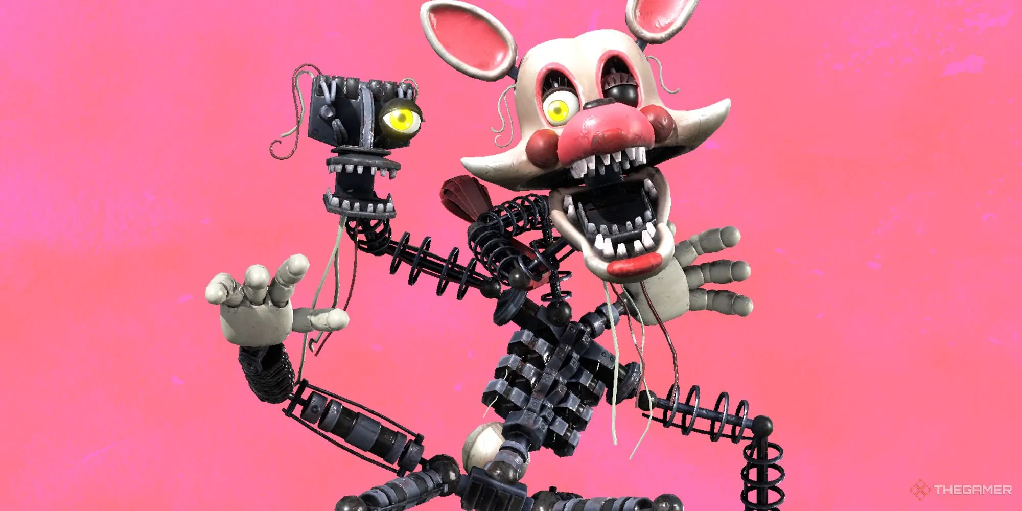Nhân vật Mangled từ Five Nights At Freddy's, một animatronic kinh dị được kỳ vọng xuất hiện trong FNAF 2.