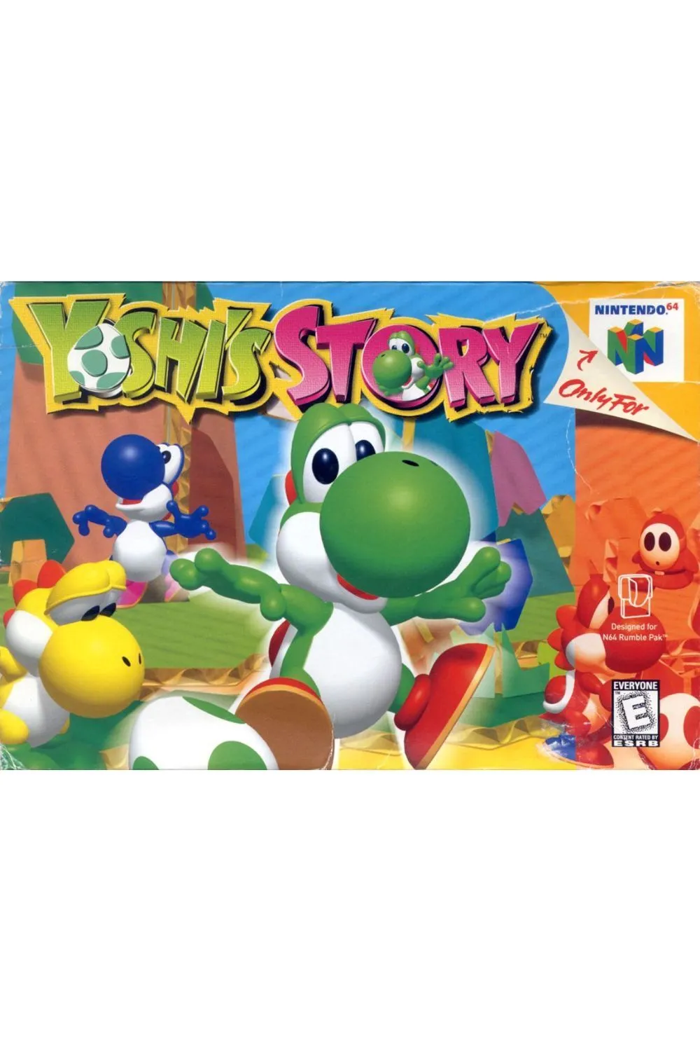 Phong cách đồ họa sách truyện độc đáo của Yoshi's Story trên Nintendo 64