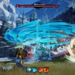 Quái vật dạng lốc xoáy trong game Out of Time thể hiện sự hỗn loạn của các dòng thời gian hợp nhất.