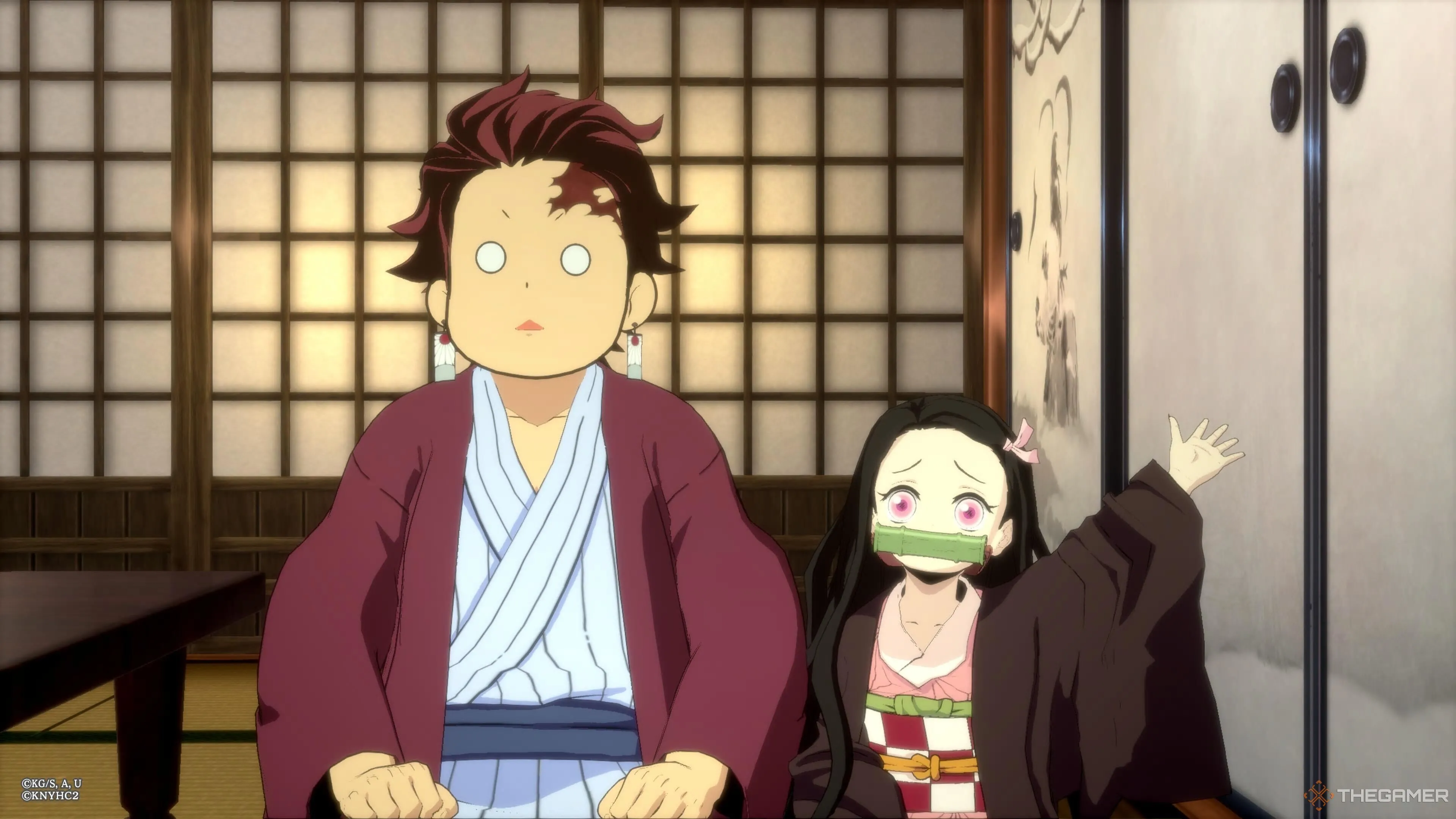 Tanjiro và Nezuko đồng hành trong chế độ khám phá của Demon Slayer Hinokami Chronicles 2