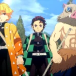 Tanjiro, Zenitsu và Inosuke chuẩn bị chiến đấu trong Demon Slayer Hinokami Chronicles 2