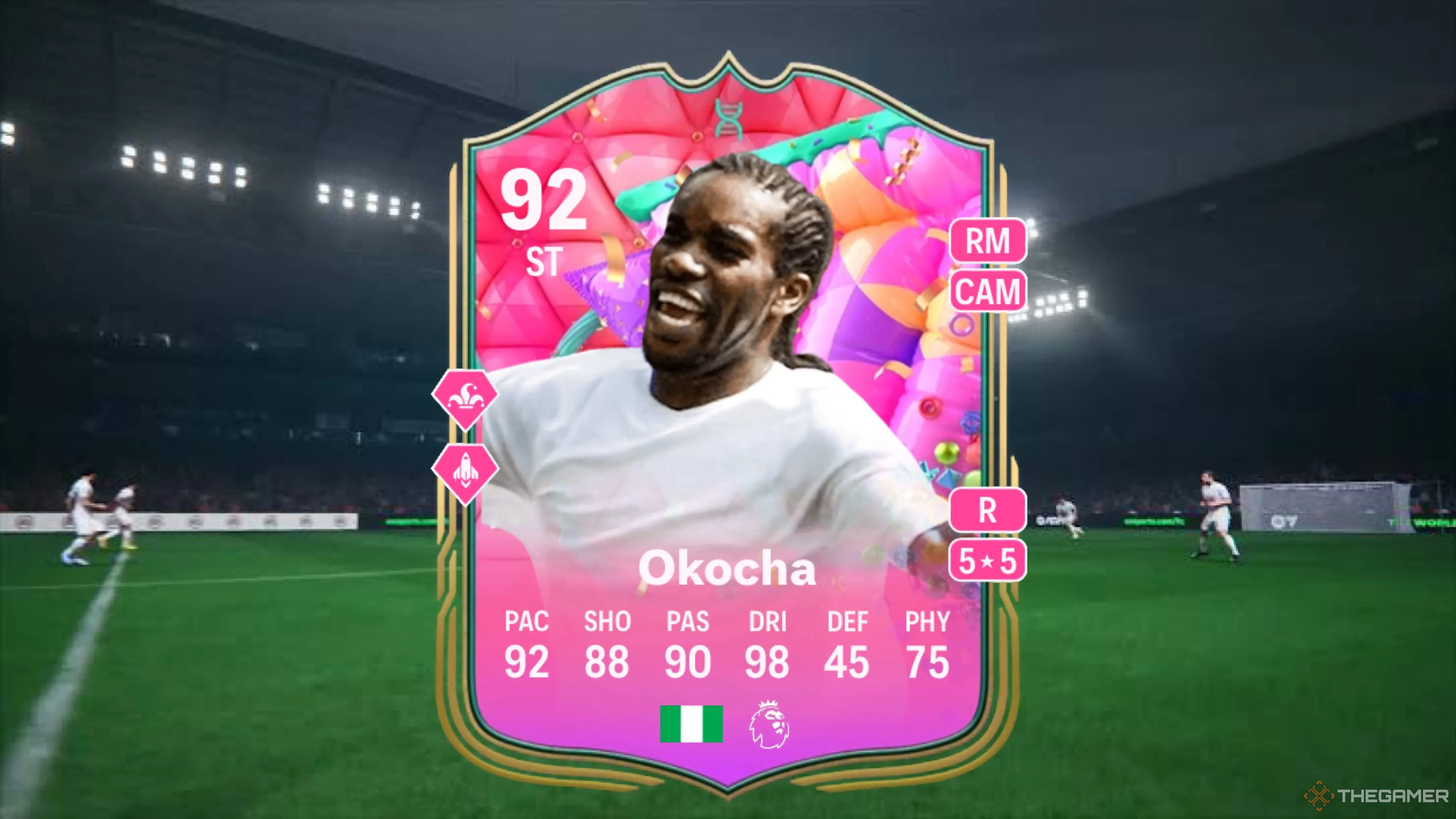Thẻ Huyền thoại Jay-Jay Okocha trong EA FC, biểu tượng Icons có mặt trong chế độ Sự nghiệp FC 26.