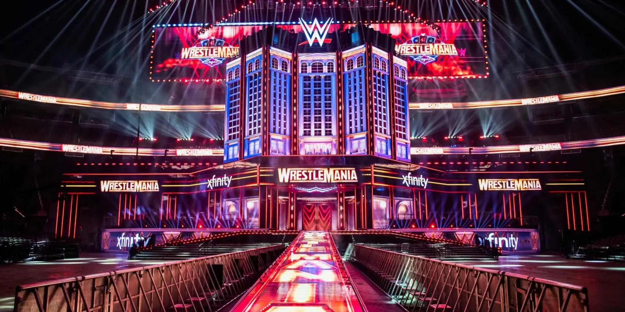 Thiết kế sân khấu WrestleMania 41 hoành tráng, gợi ý về các sự kiện lớn trong WWE 2K Showcase Mode