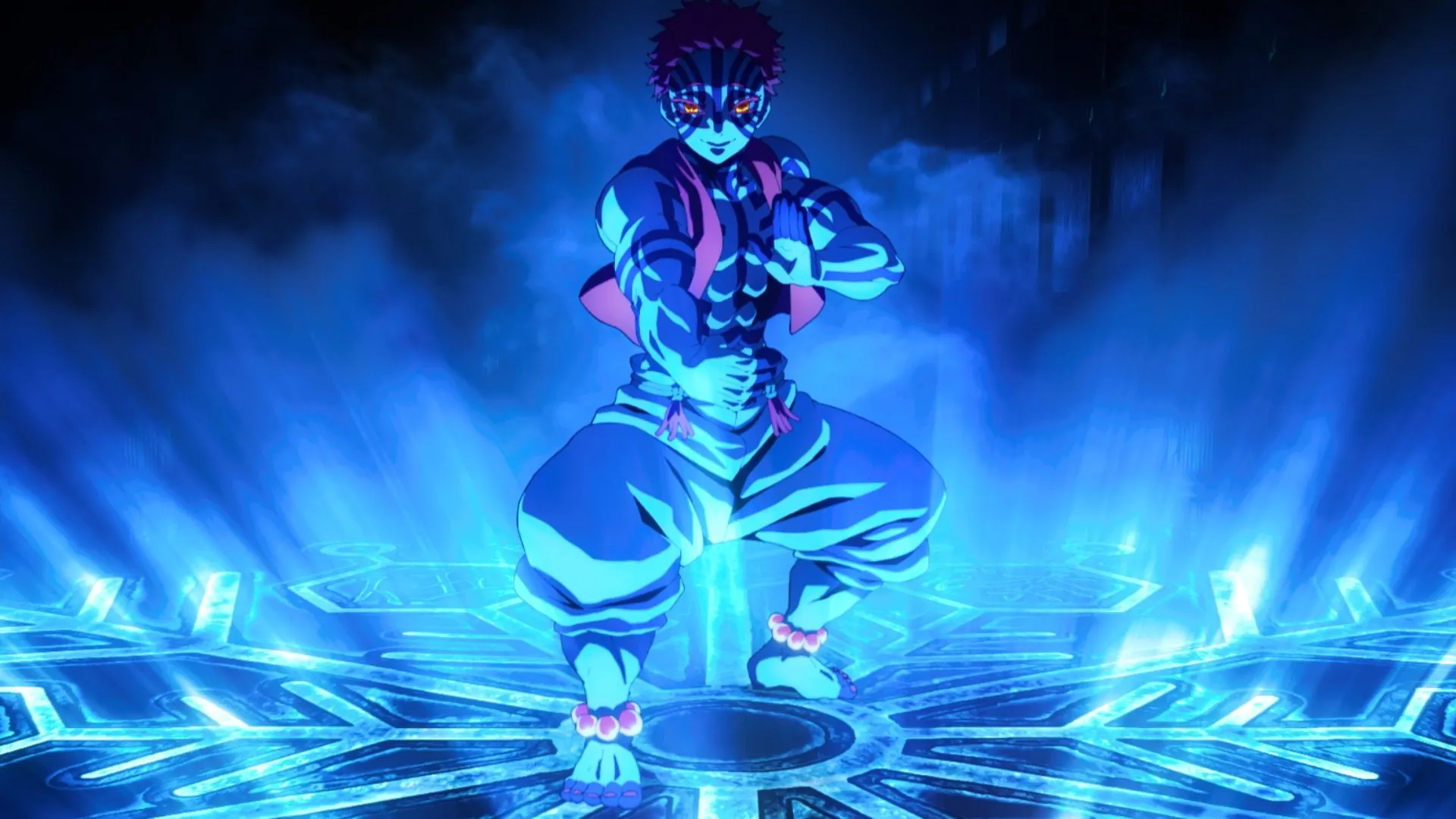 Akaza Upper Rank 3 xuất hiện trong Demon Slayer với bối cảnh cảm xúc mạnh mẽ