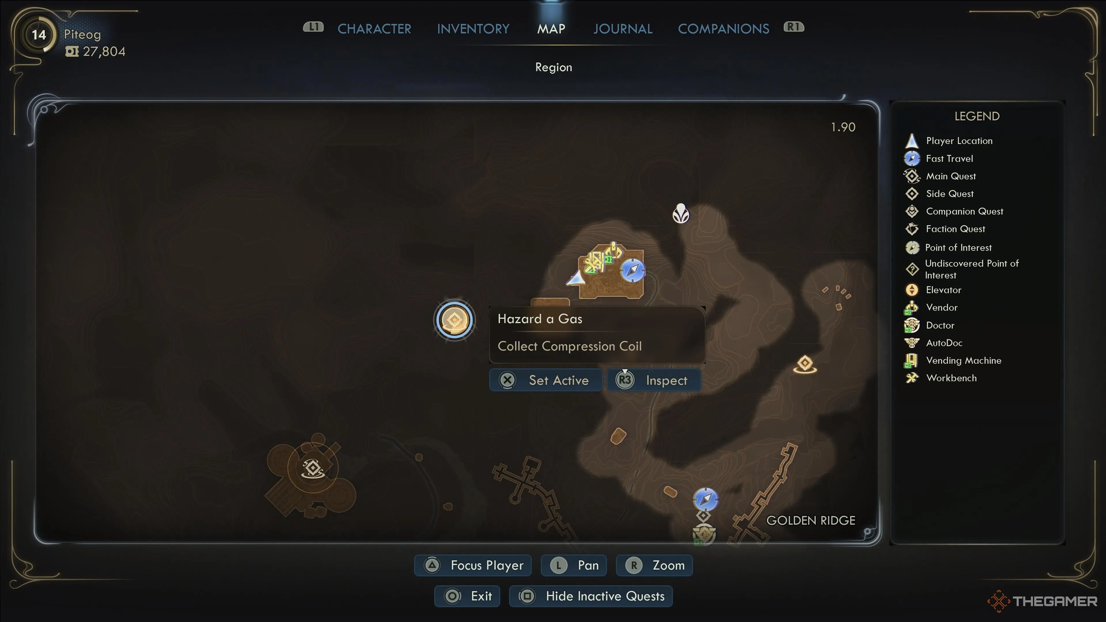 Bản đồ vị trí Drop Pod #4 cùng chỉ dẫn hướng tới AutoDoc Compression Coil.