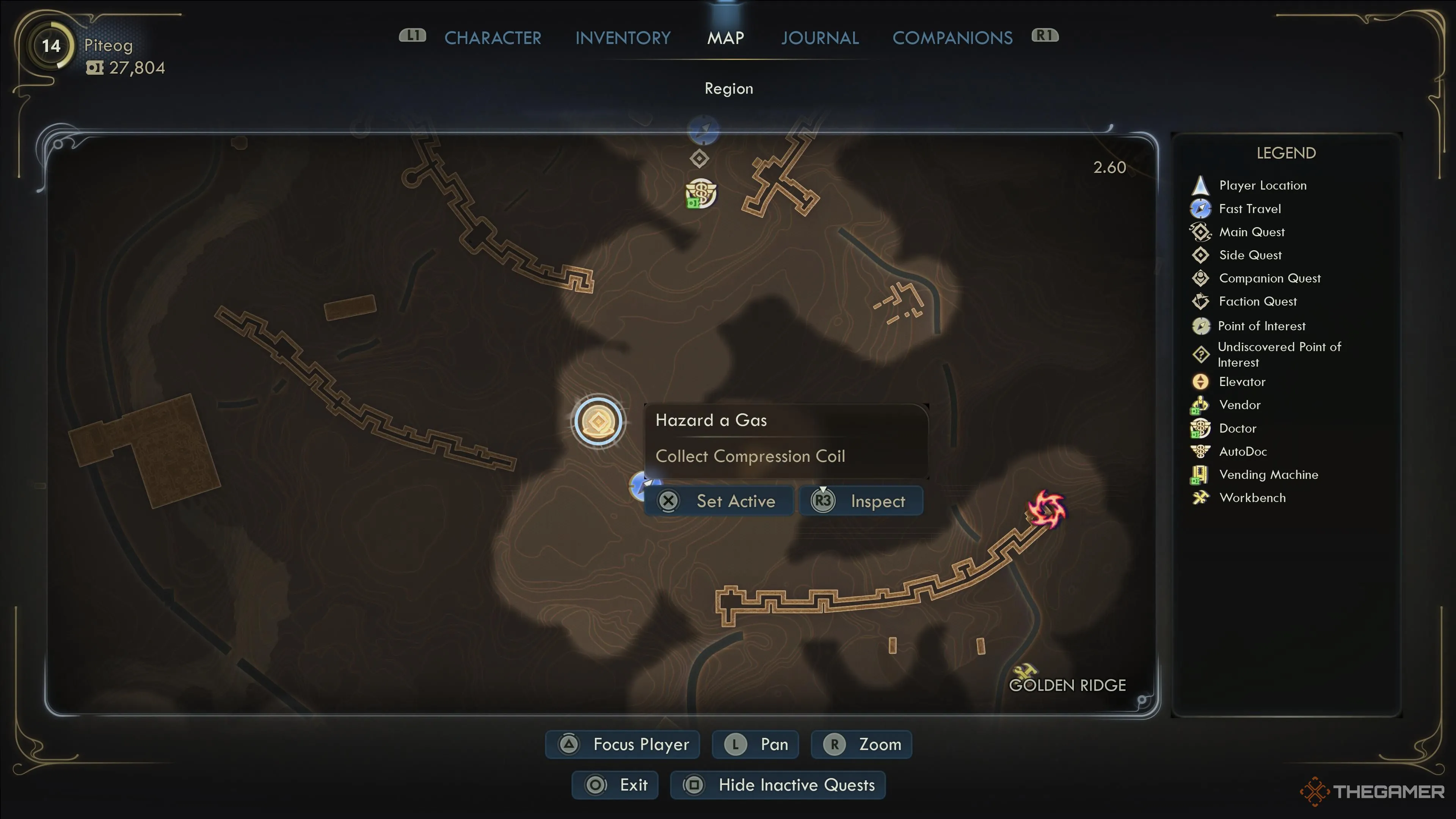 Bản đồ vị trí Drop Pod #6, khu vực phía nam Outpost Opportunity.