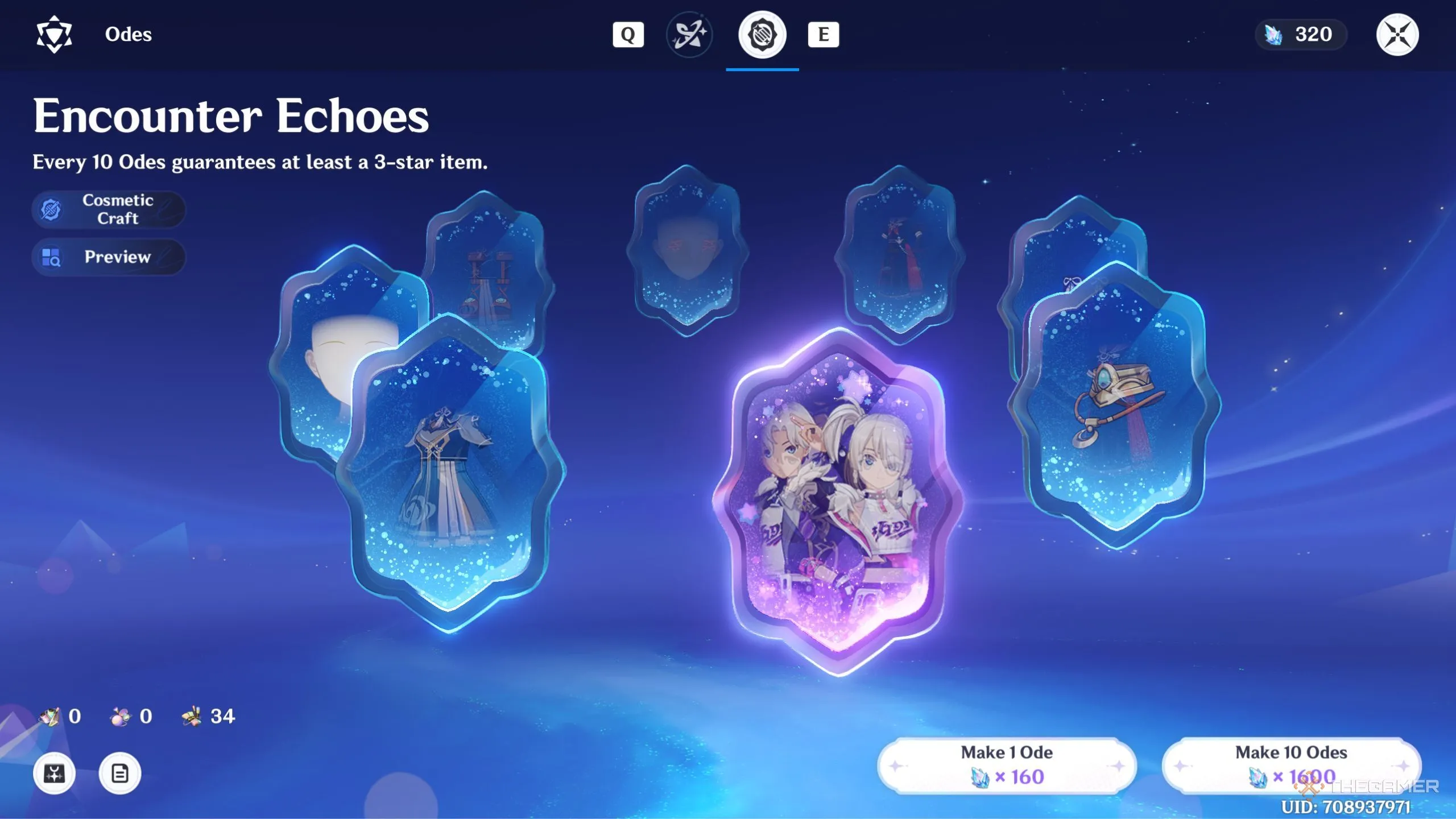 Banner dành cho người chơi F2P trong Miliastra Wonderland, hiển thị cơ chế kéo bằng Geode of Replication.
