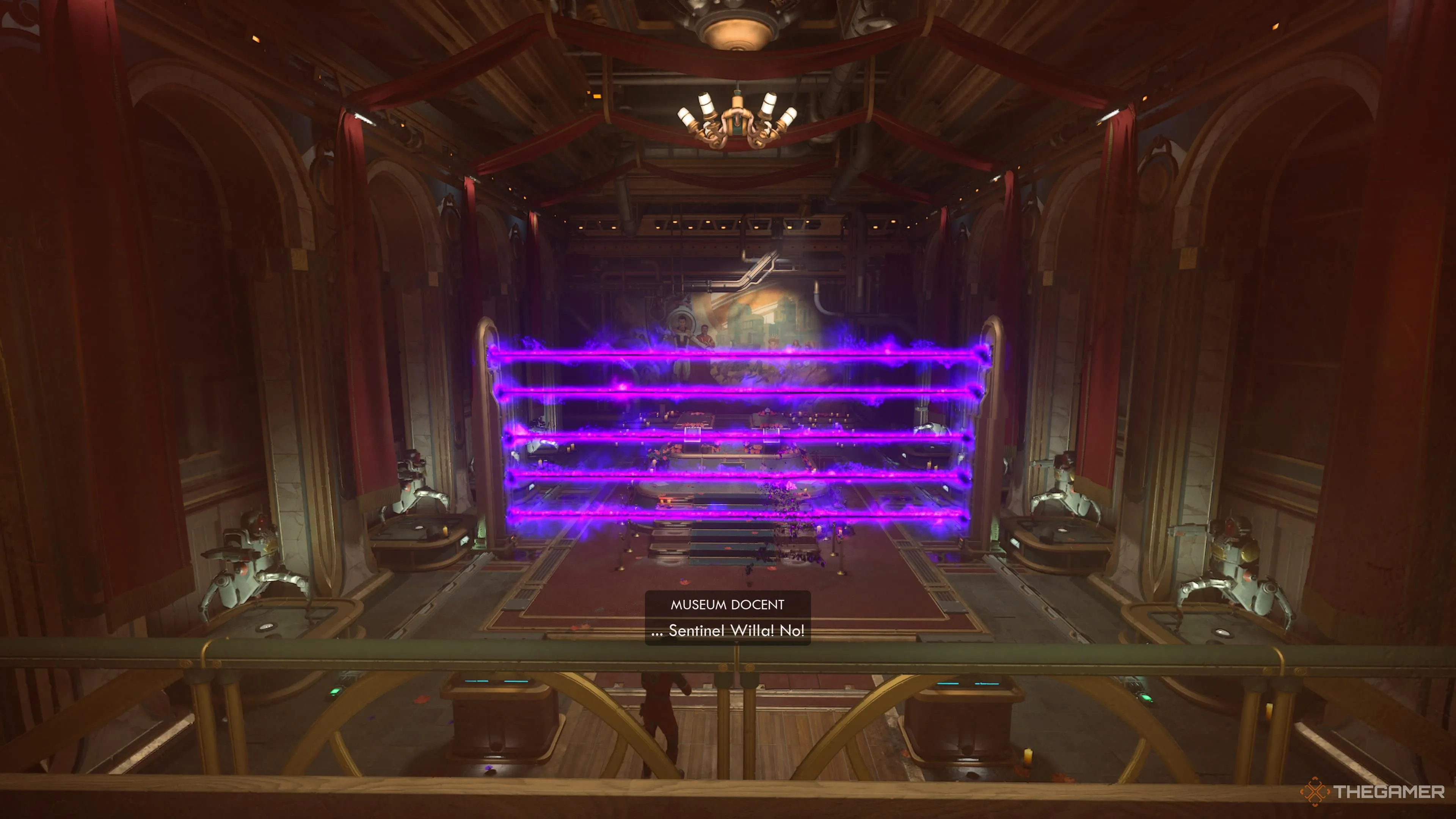 Bẫy kích hoạt trong Tomb of the Matriarch — hình ảnh minh họa cơ chế tường điện