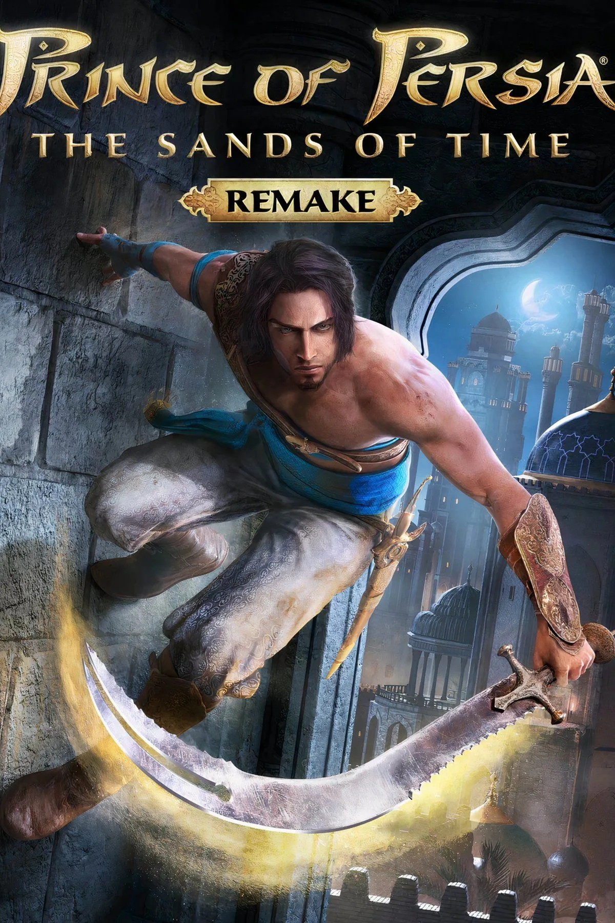 Bìa Prince of Persia (2026) với tông màu hoài cổ, kiến trúc phương Đông huyền ảo