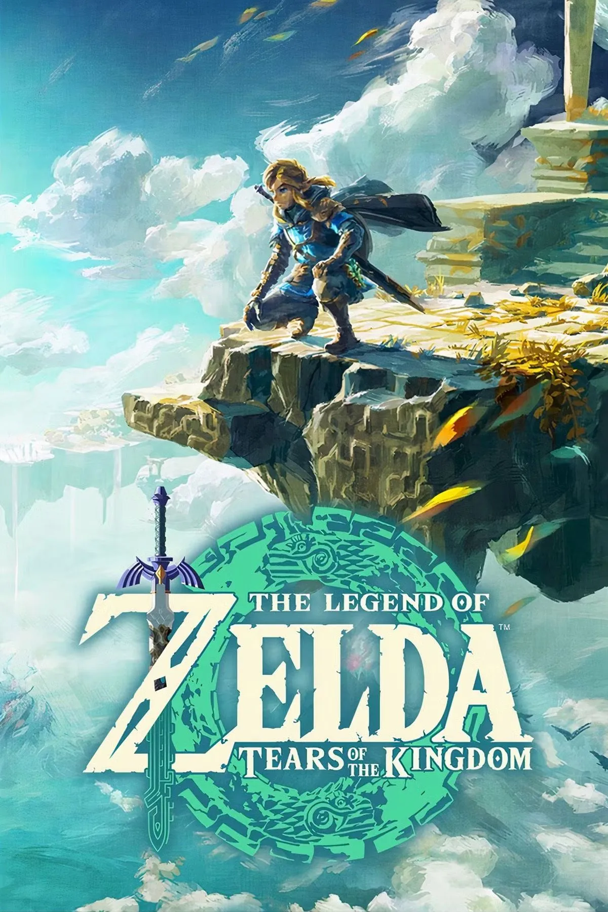 Bìa The Legend of Zelda: Tears of the Kingdom, Hyrule mở rộng theo chiều ngang và chiều dọc, ~54 dặm vuông