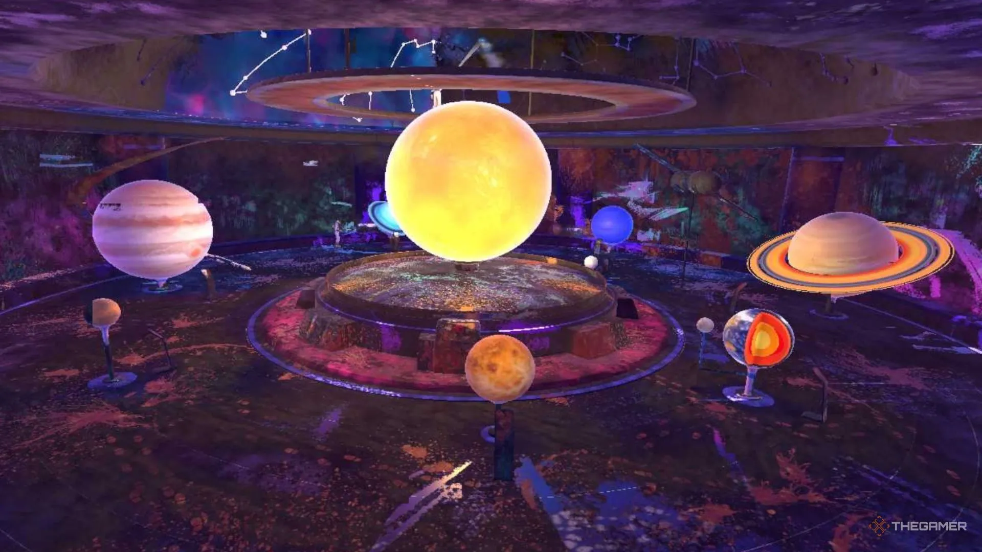 Các hành tinh trong triển lãm Hệ Mặt Trời gần như đã được làm sạch trong PowerWash Simulator 2