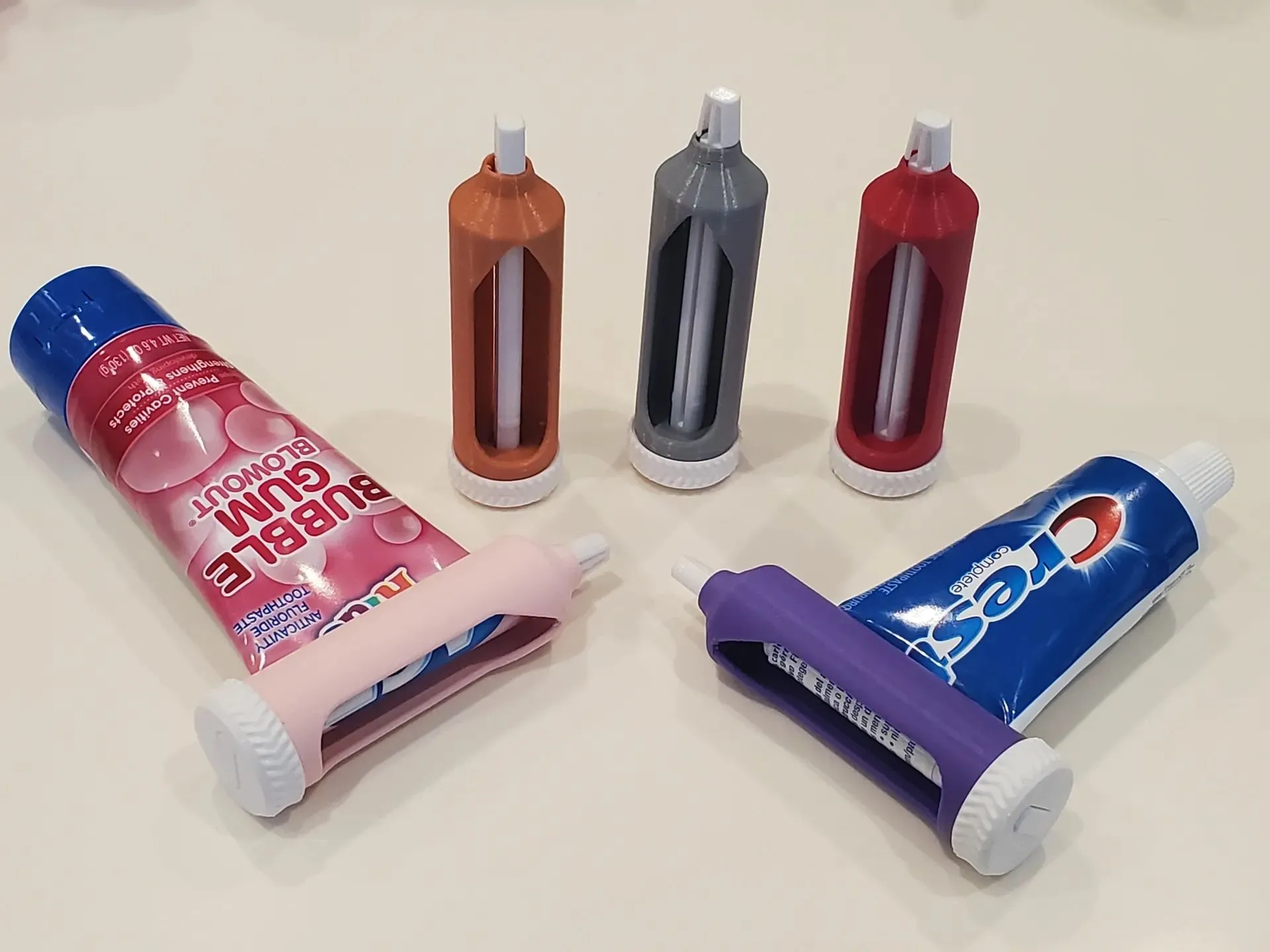 Cơ cấu cuộn kem đánh răng in 3D kiểu ratcheted bằng nhựa bền