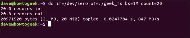 Dùng dd để tạo image file, mkfs để định dạng ext4 và mount image nhằm thử nghiệm file system cho mục đích phát triển game và mods
