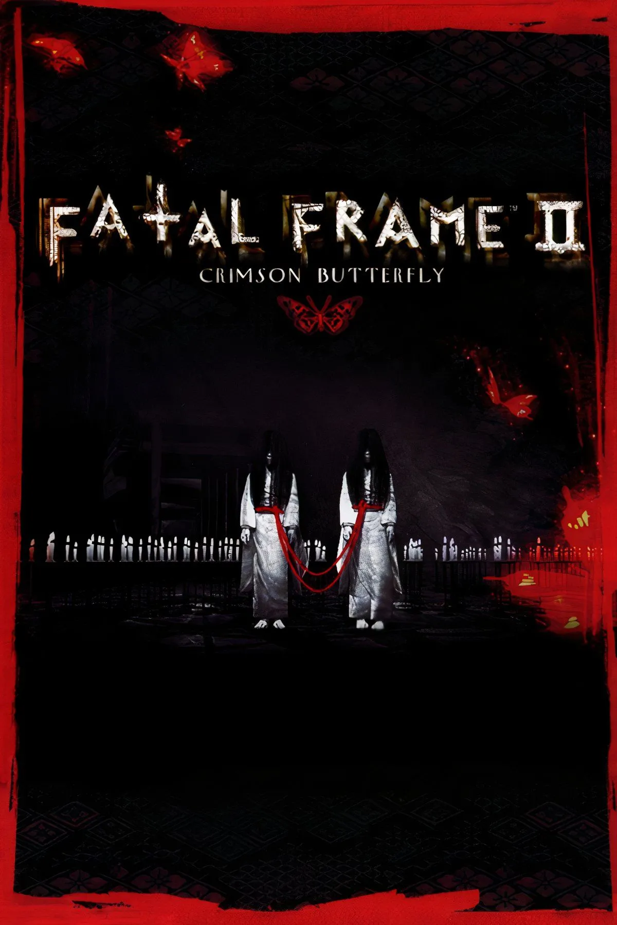 Fatal Frame II: Crimson Butterfly — hình minh họa camera như vũ khí chính và không khí ám ảnh của làng cổ
