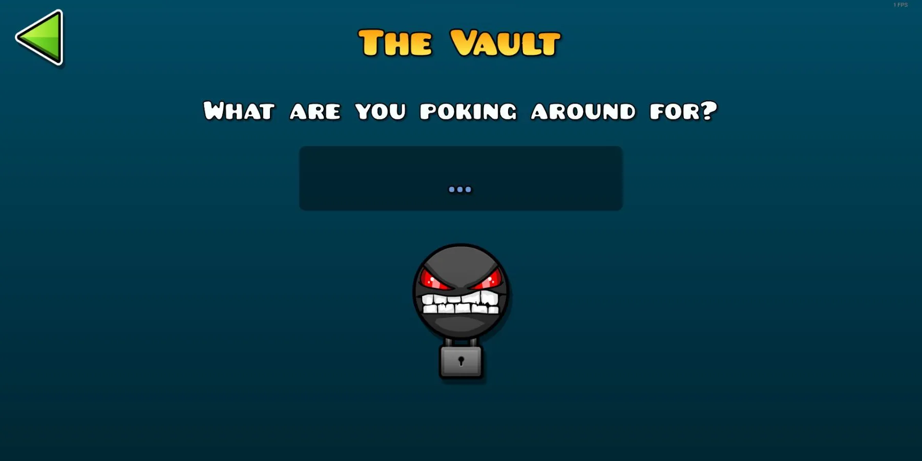 Giao diện Vault Codes trong Geometry Dash, minh họa các biểu tượng và vật phẩm unlock được từ mã