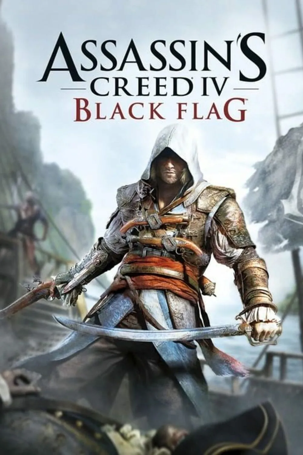 Hình ảnh Assassin's Creed IV: Black Flag với cảnh thuyền buồm trên biển, nhấn mạnh cơ chế chiến hạm và khám phá đảo