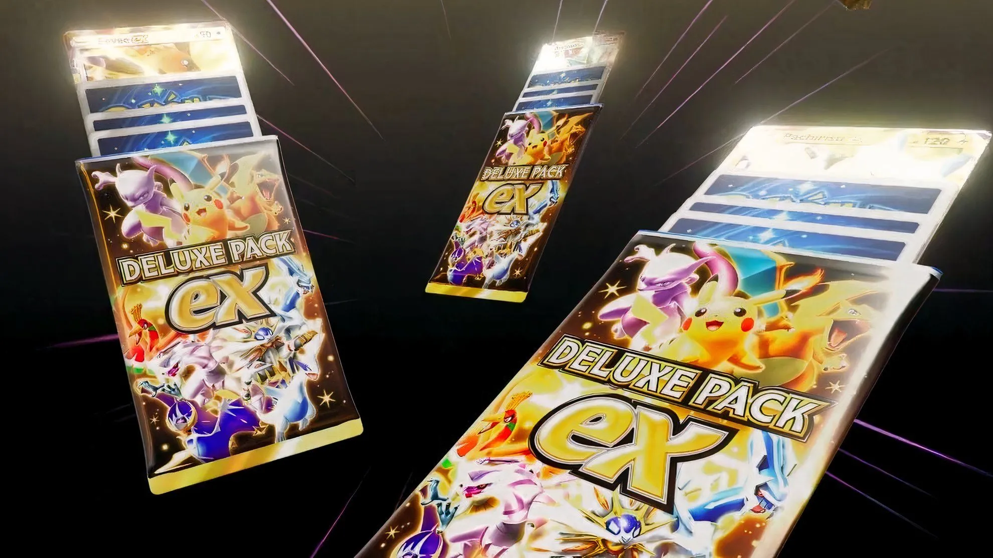 Hình ảnh gói Deluxe Pack EX xuất hiện trong trailer Pokemon TCG Pocket