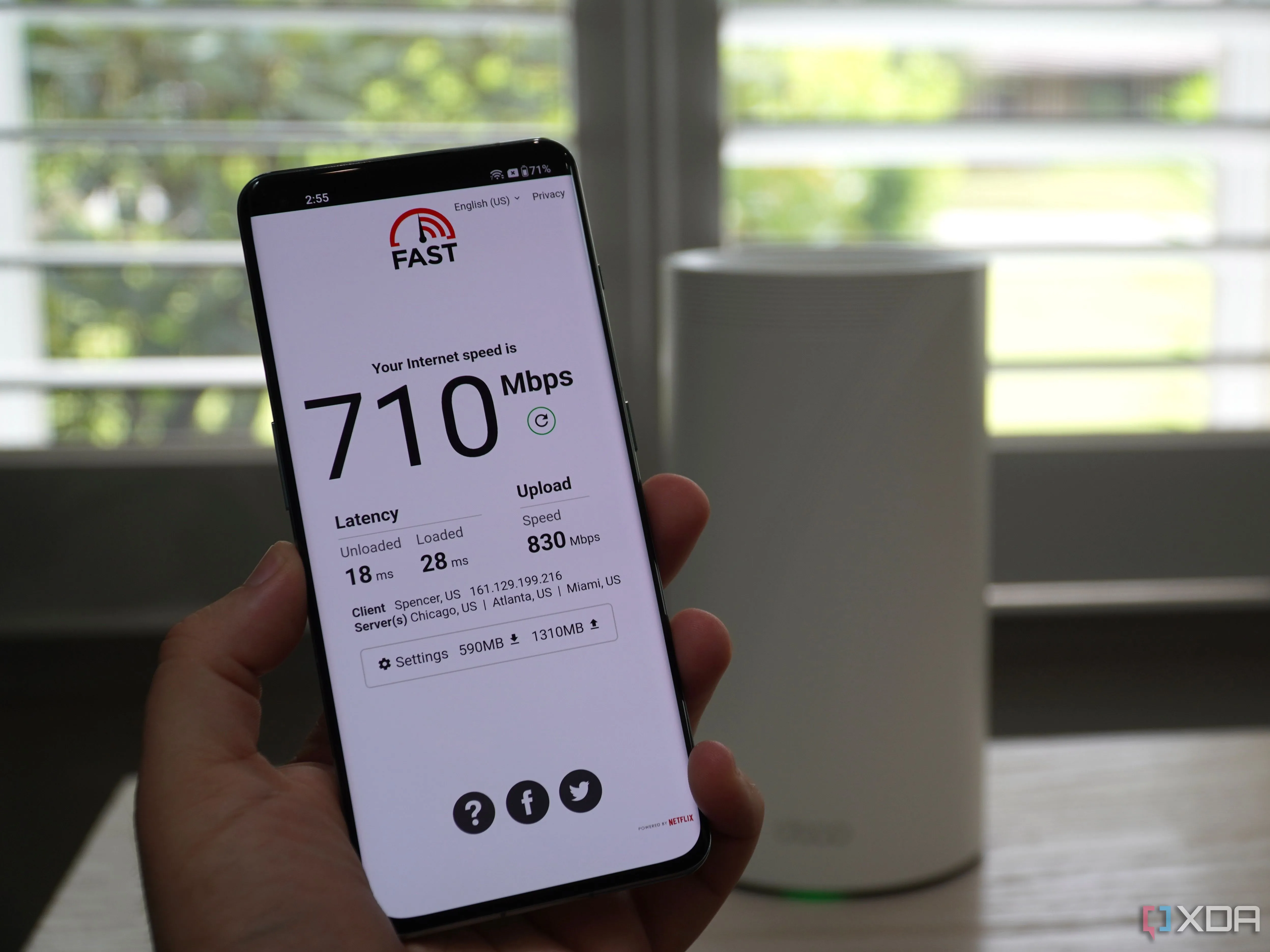 Kiểm tra tốc độ streaming Netflix qua hệ thống mesh Wi‑Fi, minh họa hiệu quả cấu hình mạng