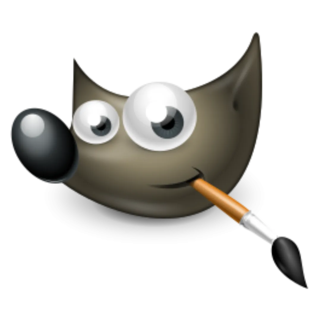 Logo GIMP (Wilber) dùng để nhận diện công cụ chỉnh sửa ảnh mã nguồn mở