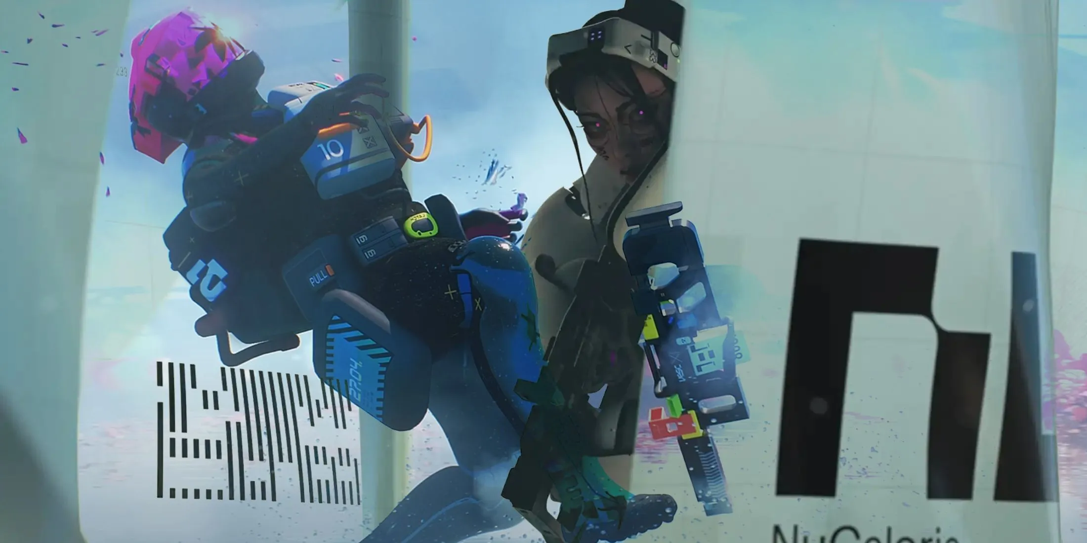 Marathon promo screenshot — hai nhân vật chuẩn bị tấn công trong extraction shooter của Bungie