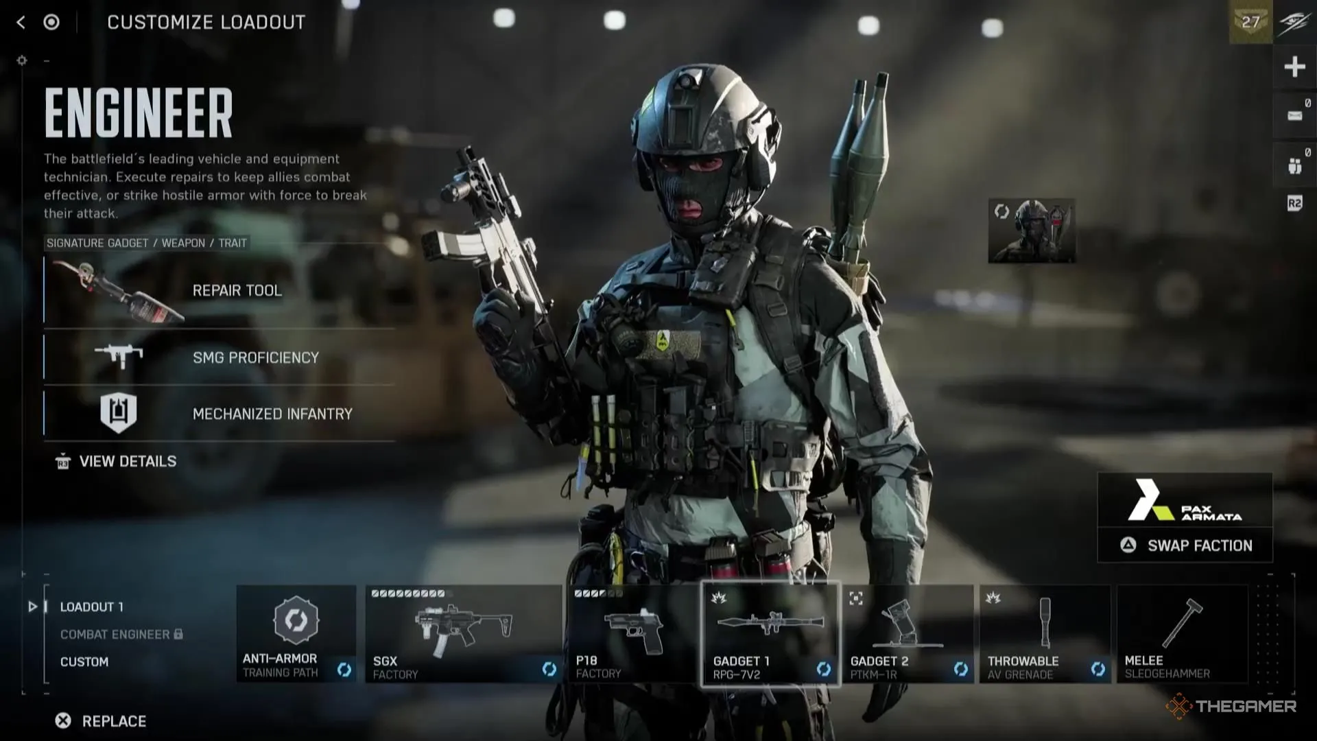 RPG-7V2 trong Battlefield 6, minh họa đường đạn sau khi bắn trực tiếp vào phương tiện