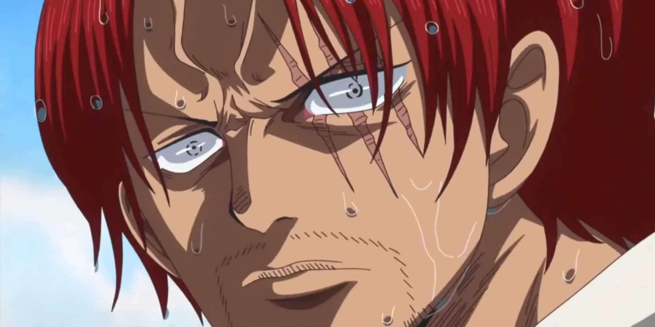 Shanks sử dụng Conqueror Haki chống lại kẻ đối đầu