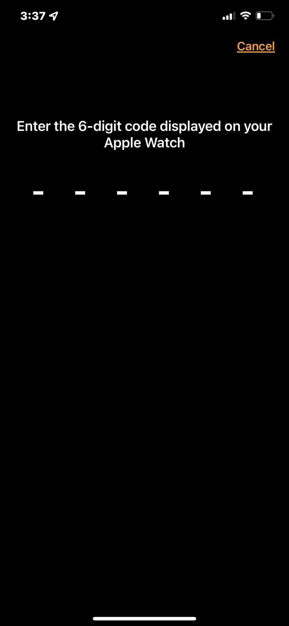 Thiết lập thủ công Apple Watch với mã ghép đôi 6 chữ số trên iPhone