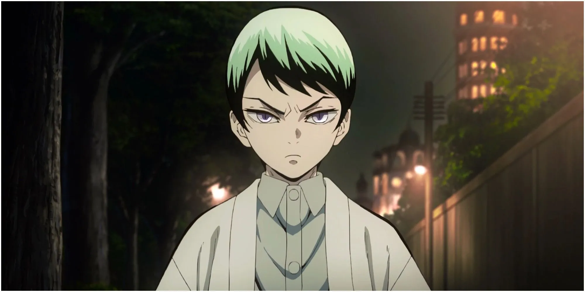 Yushiro quỷ hỗ trợ Tamayo, sử dụng Blood Demon Art khiến Nakime sụp đổ